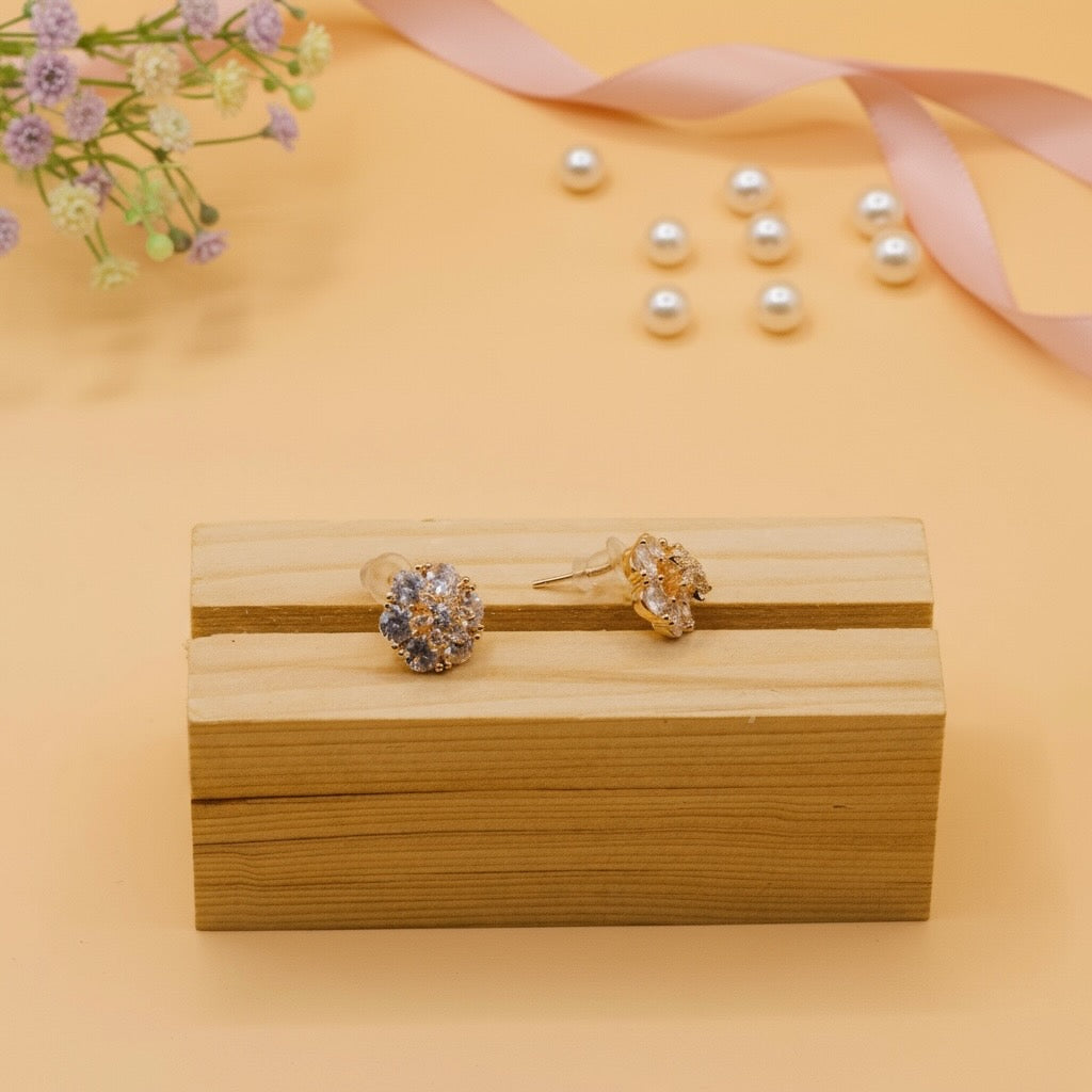 Aurora Bloom Studs (Rose Gold Finish)