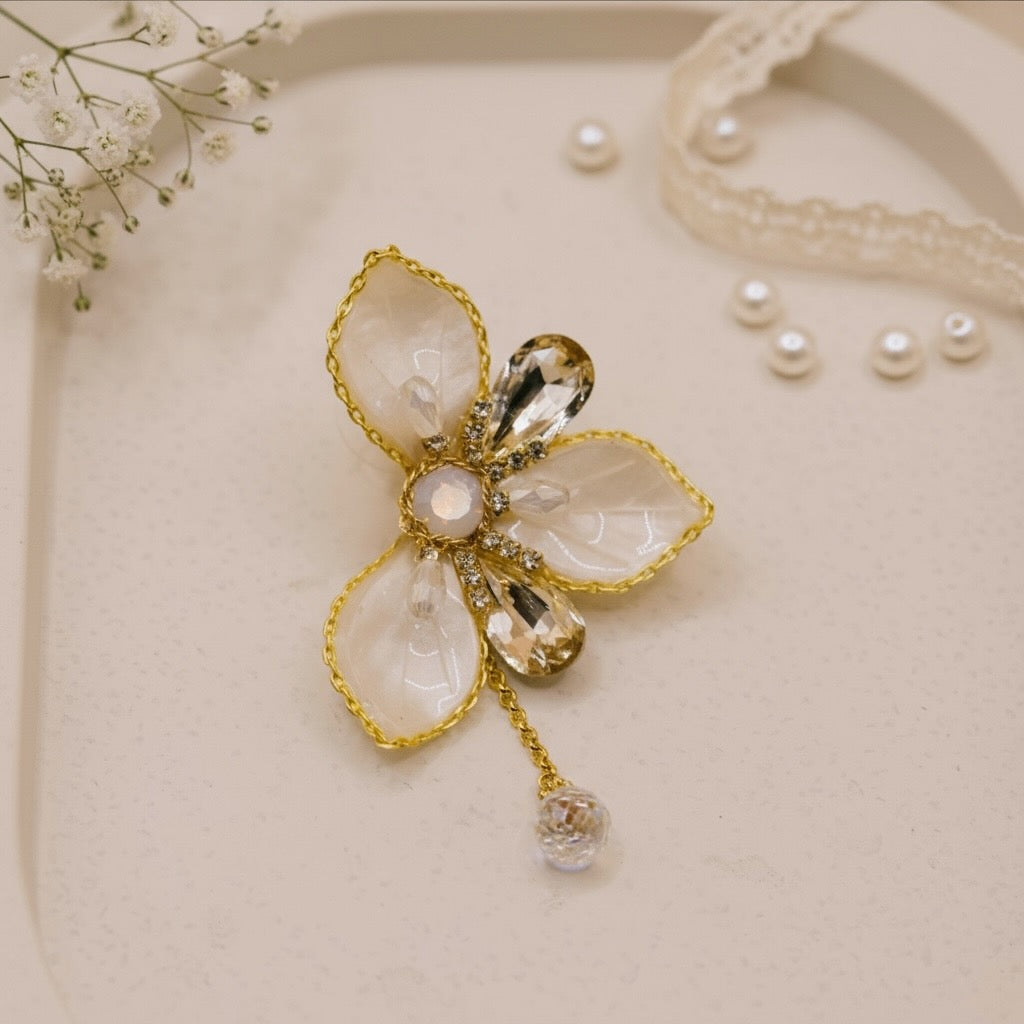 Petal Crystal Bloom Earrings