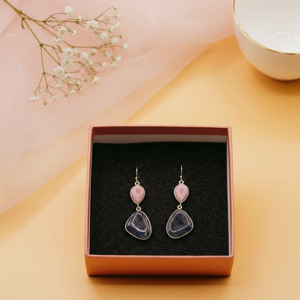 Blush Indigo Drops in Sterling Silver