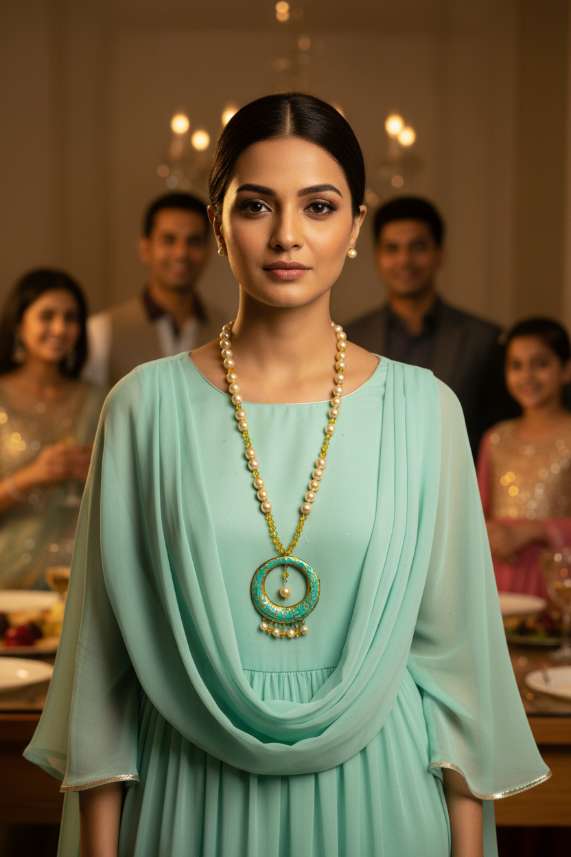 Royal Meenakari Elegance - Double-Sided Necklace Set