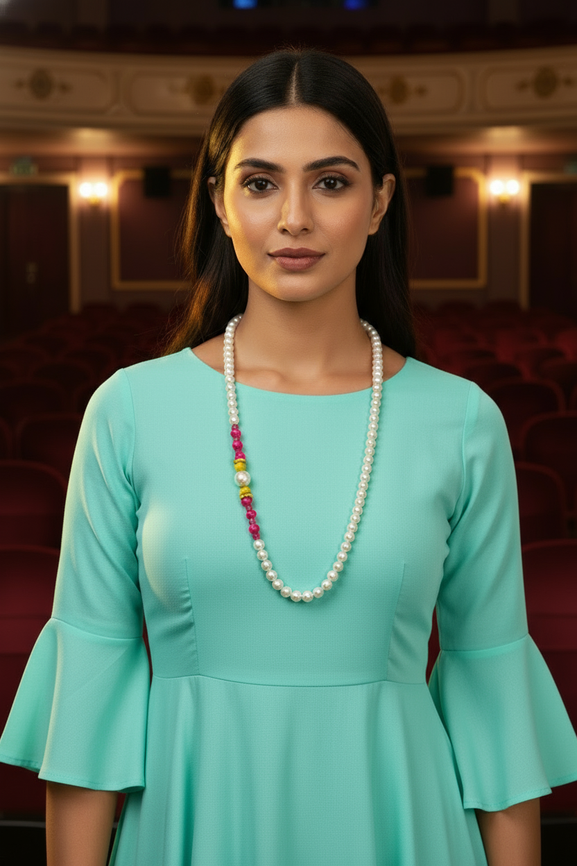 Divine Bloom Swarovski Pearl & Crystal Necklace Set