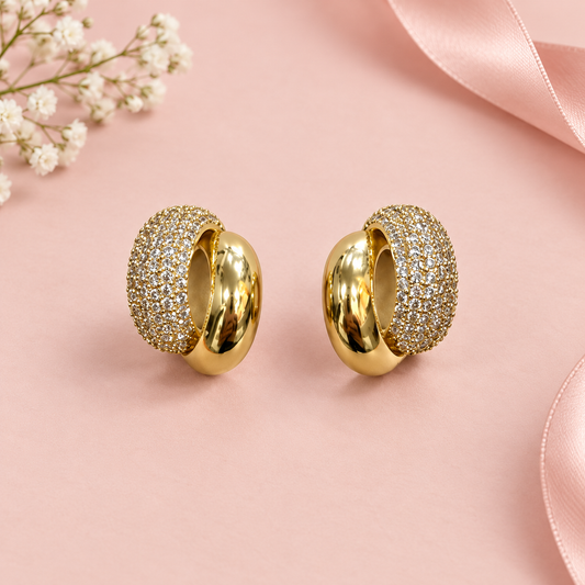 Golden Duet Hoops
