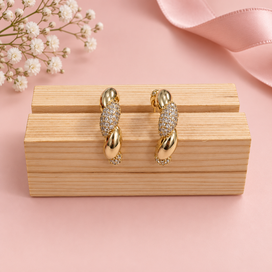 Golden Rhythm Hoops