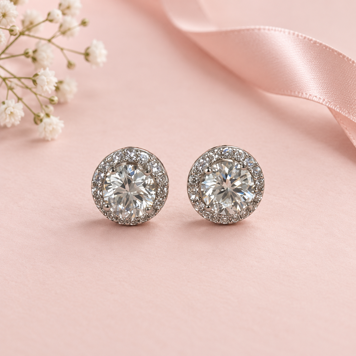 Celestial Halo Studs (Sterling Silver)
