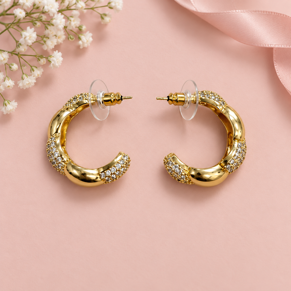 Golden Rhythm Hoops
