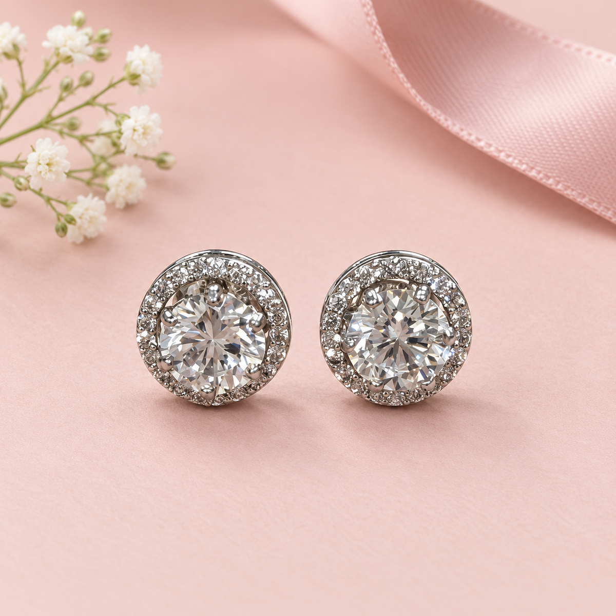 Celestial Halo Studs (Sterling Silver)