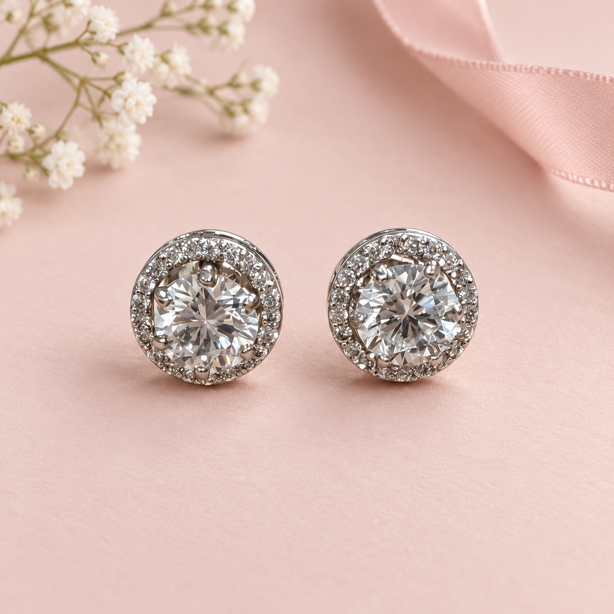 Celestial Halo Studs (Sterling Silver)
