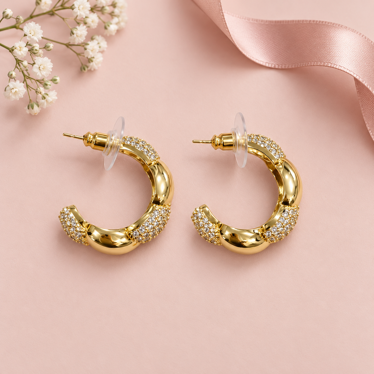 Golden Rhythm Hoops