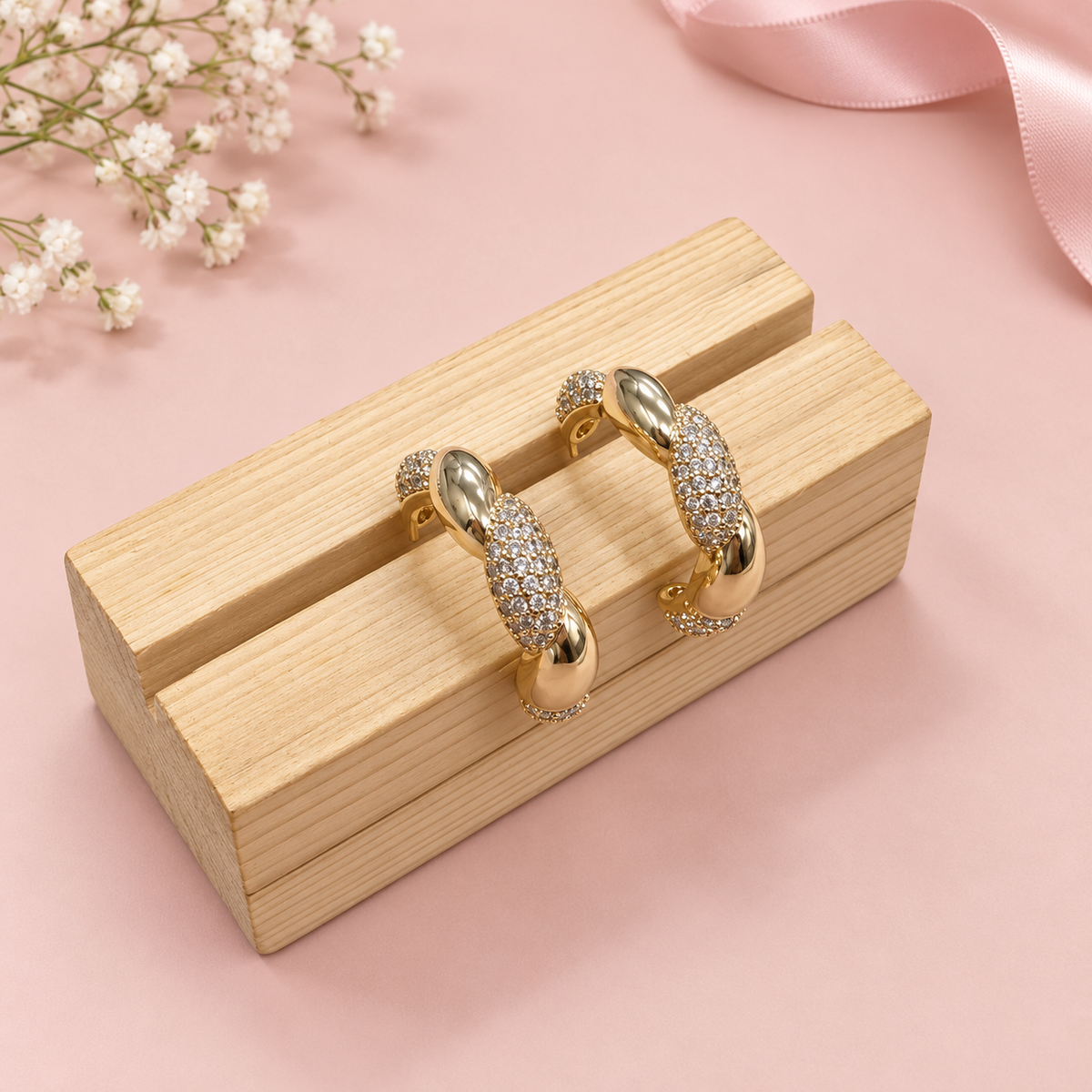 Golden Rhythm Hoops