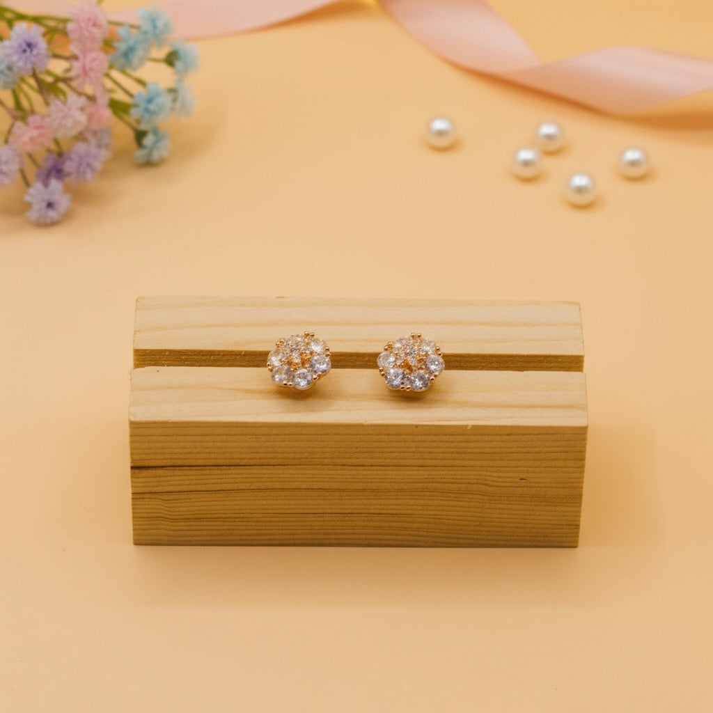 Aurora Bloom Studs (Rose Gold Finish)