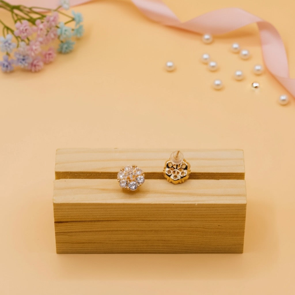 Aurora Bloom Studs (Rose Gold Finish)