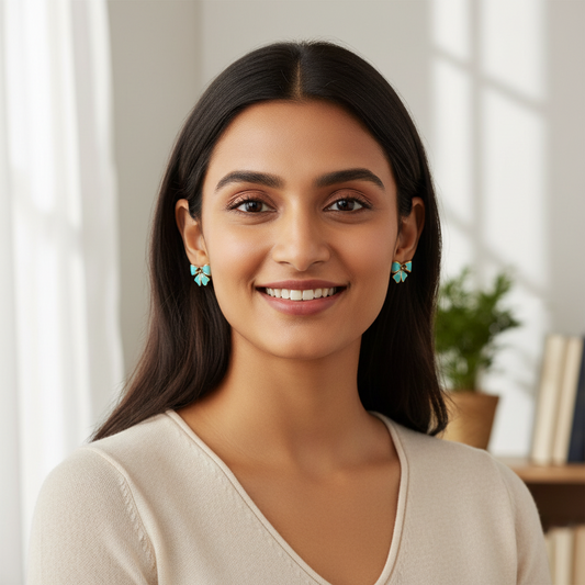 Sky Belle Bow Earrings
