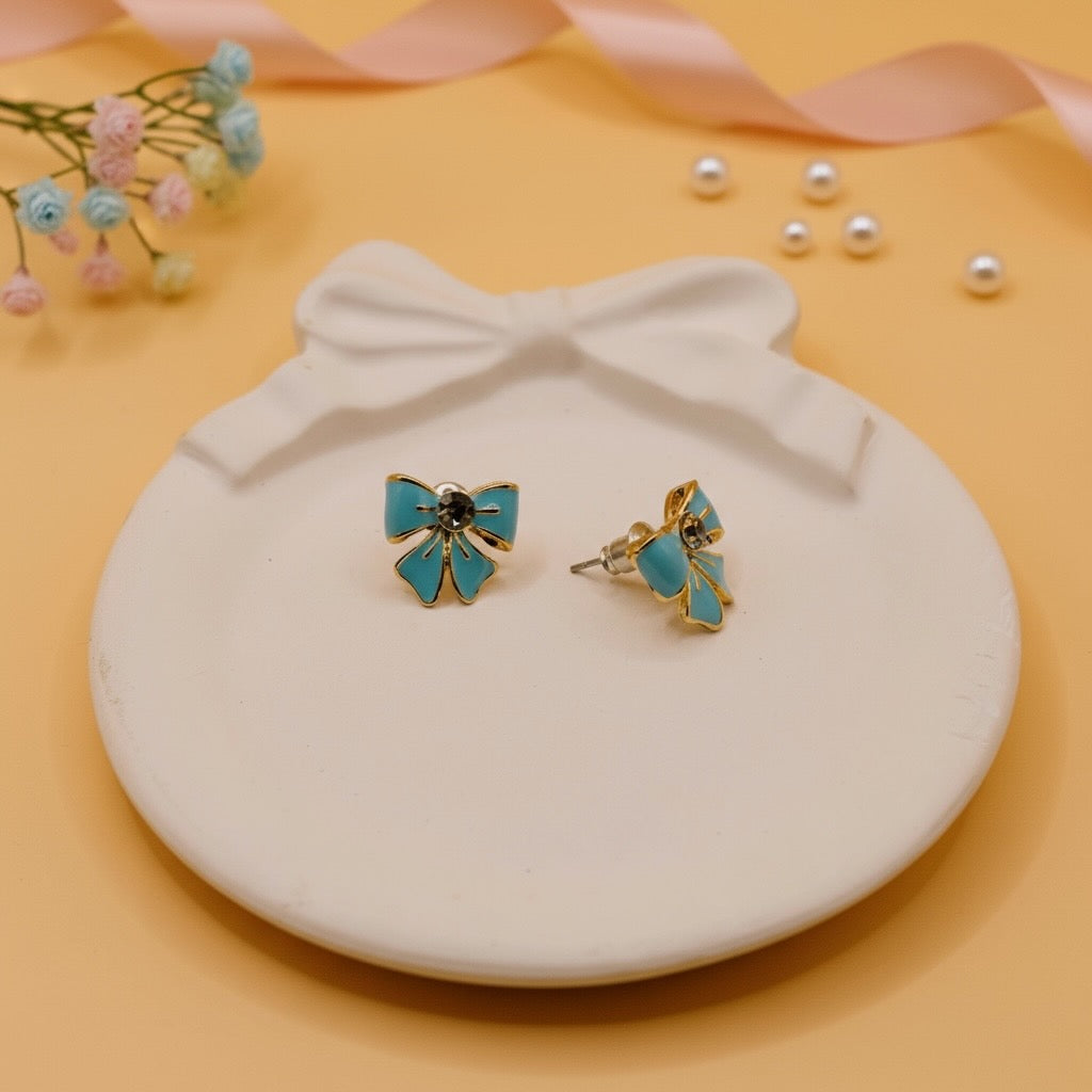 Sky Belle Bow Earrings