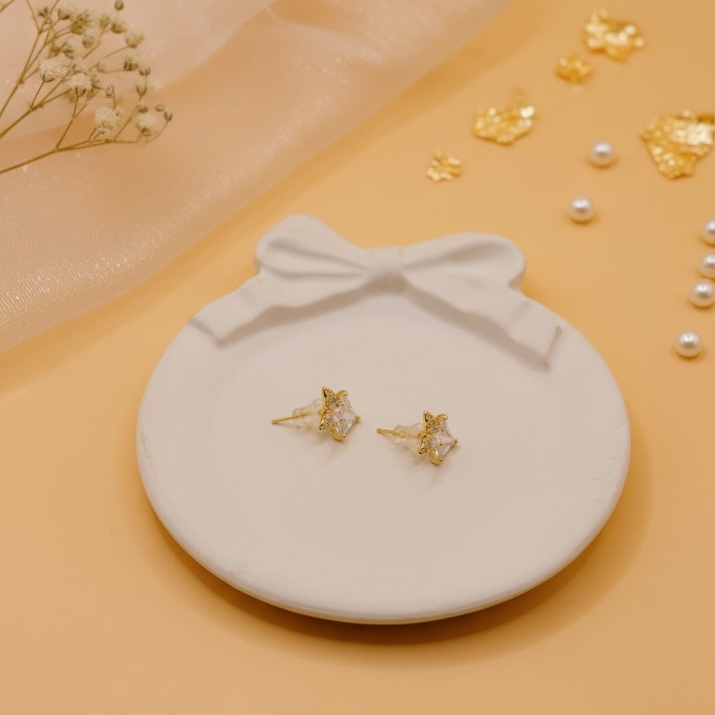Butterfly Glow Studs (Gold Finish)