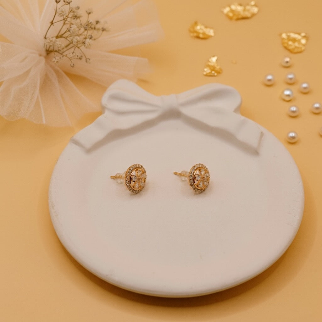 Rose Glow Studs (Rose Gold Finish)