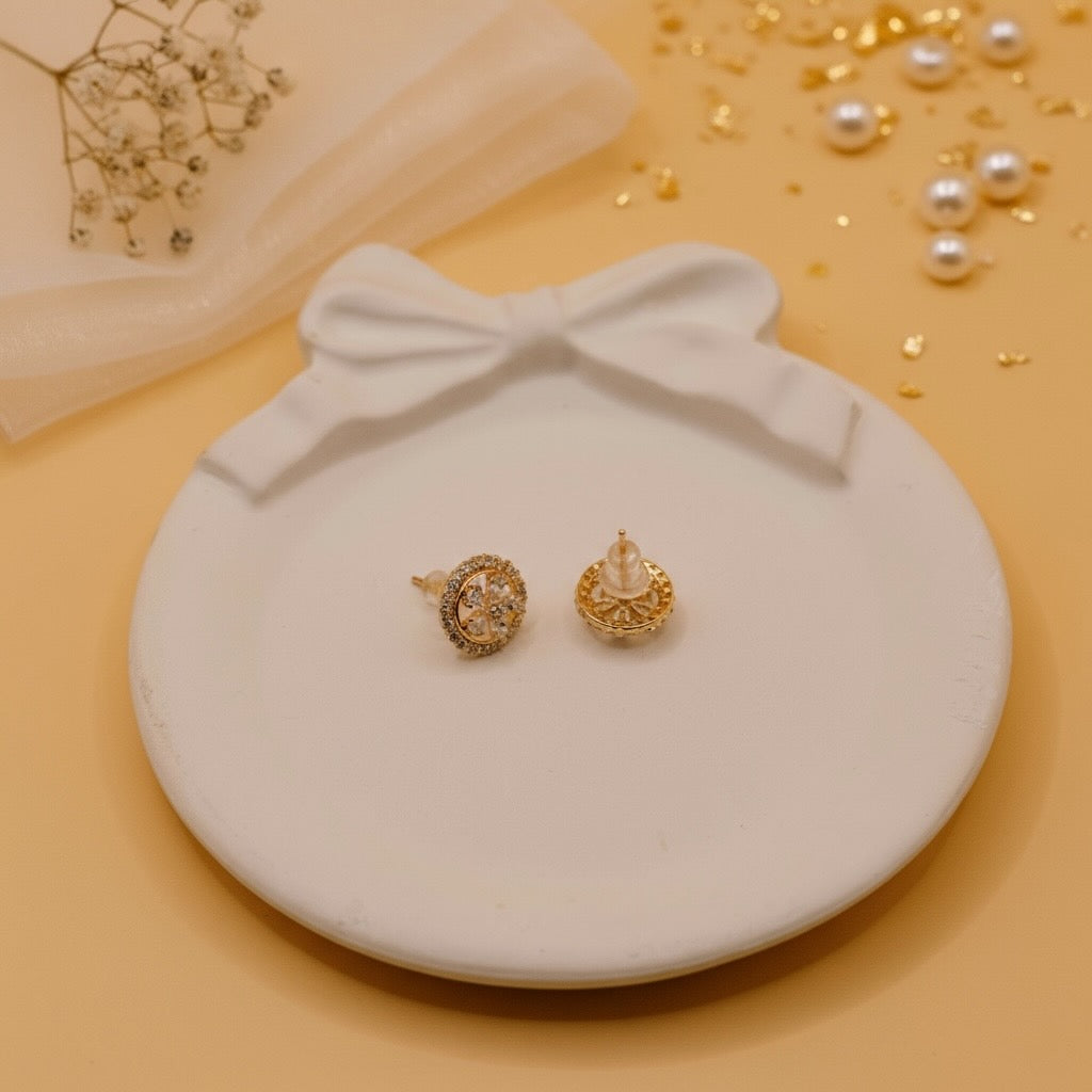 Rose Glow Studs (Rose Gold Finish)