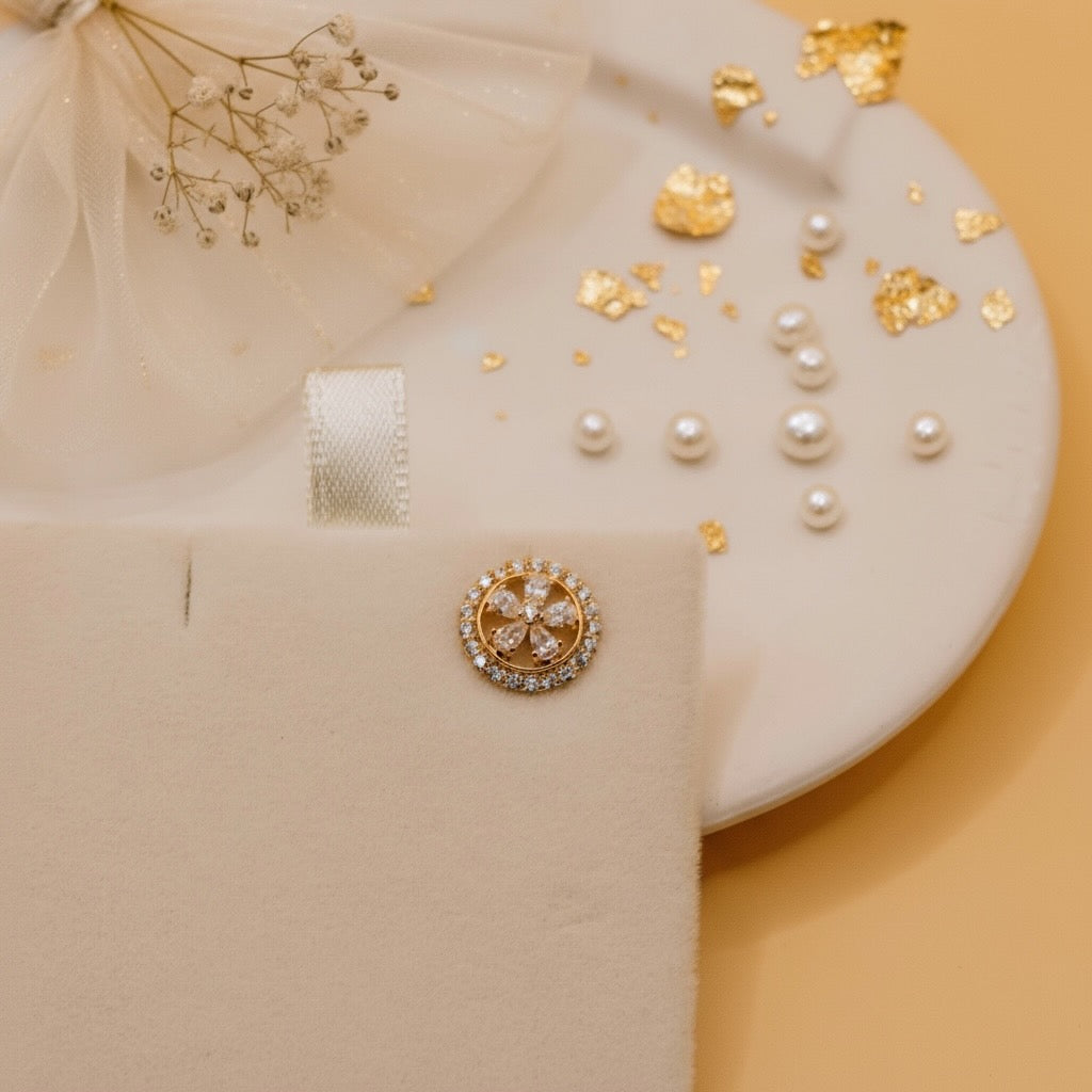 Rose Glow Studs (Rose Gold Finish)