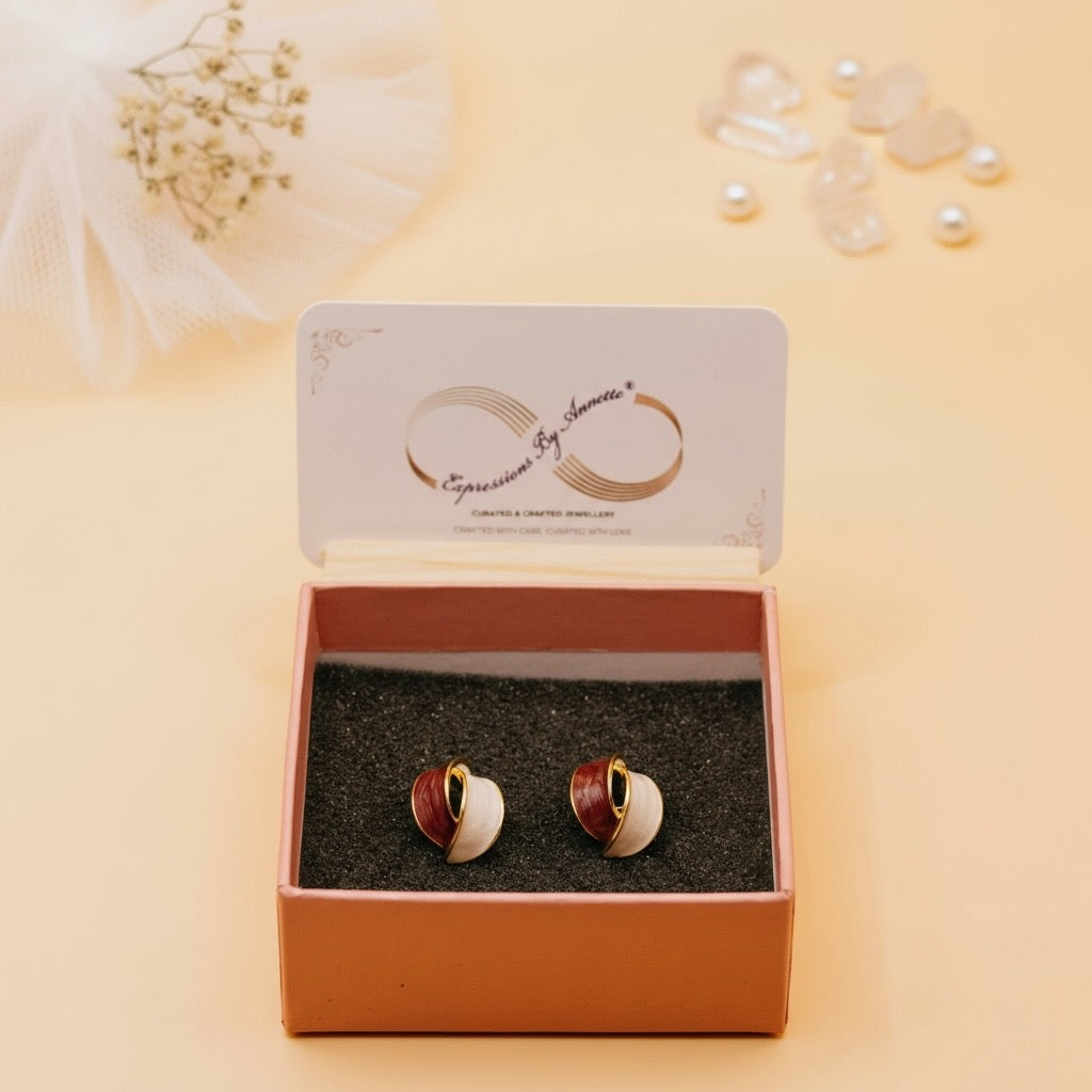 Blush Twist Hoops