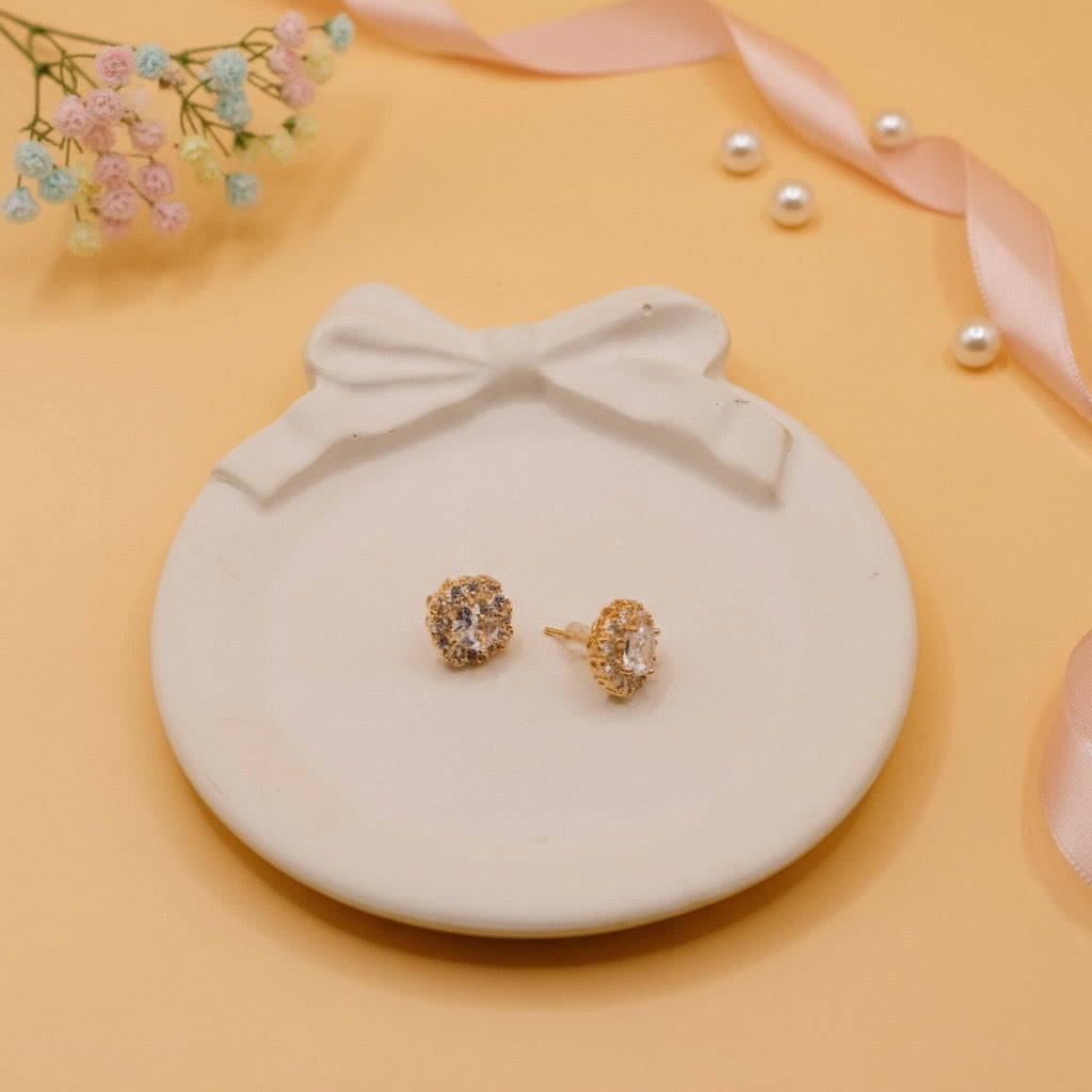 Rose Radiance Studs (Rose Gold Finish)