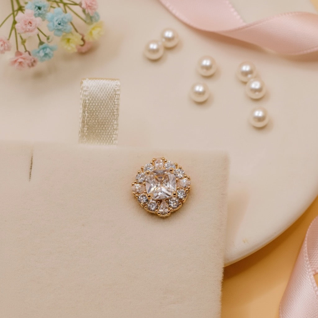 Rose Radiance Studs (Rose Gold Finish)