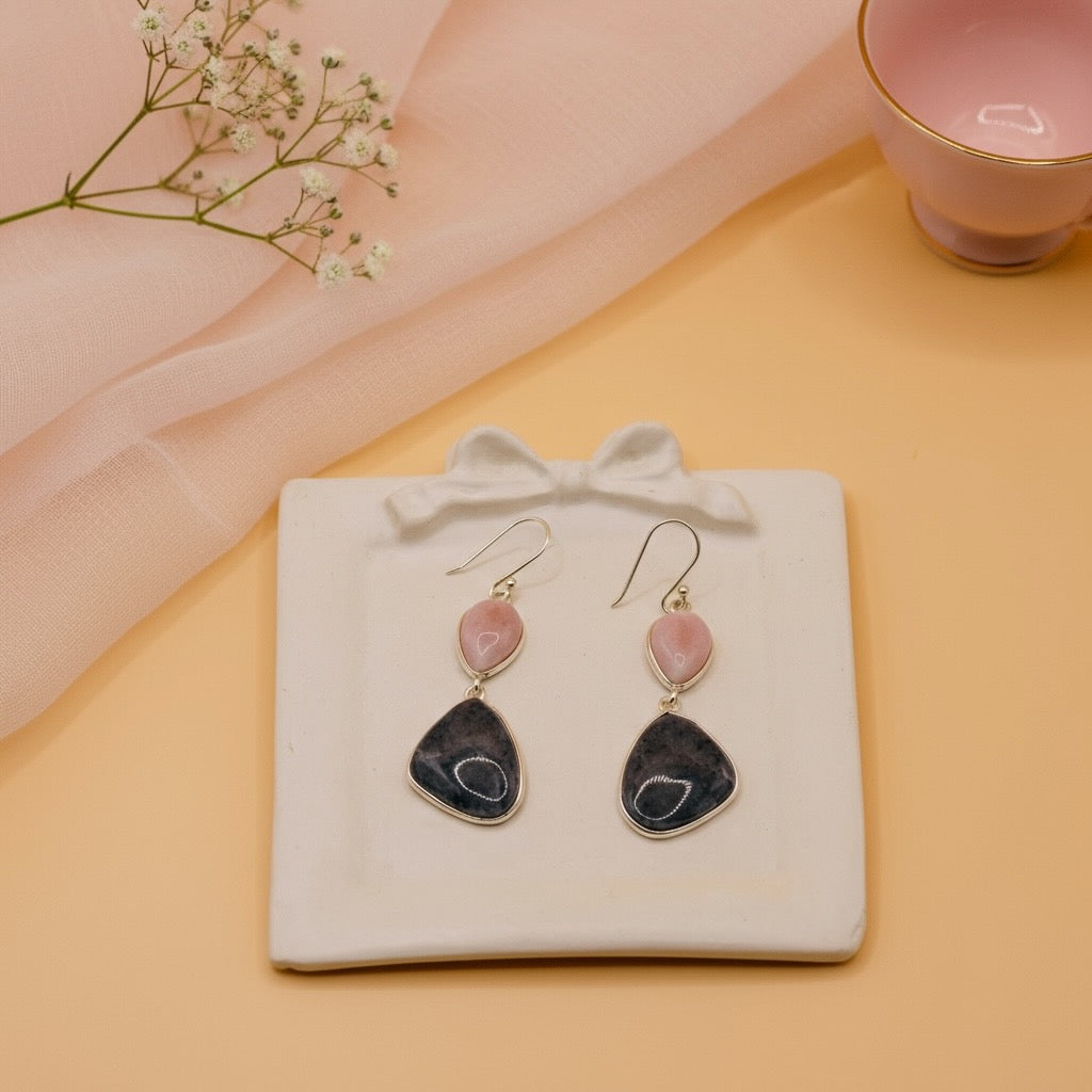 Blush Indigo Drops in Sterling Silver