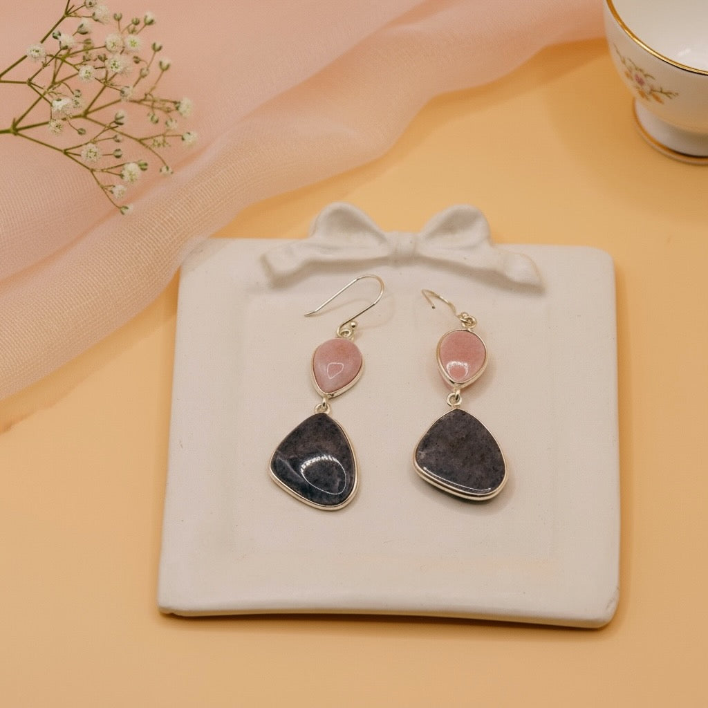 Blush Indigo Drops in Sterling Silver