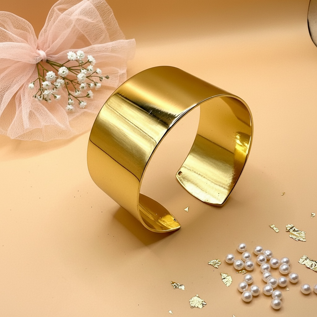 Golden Aura Cuff Bracelet