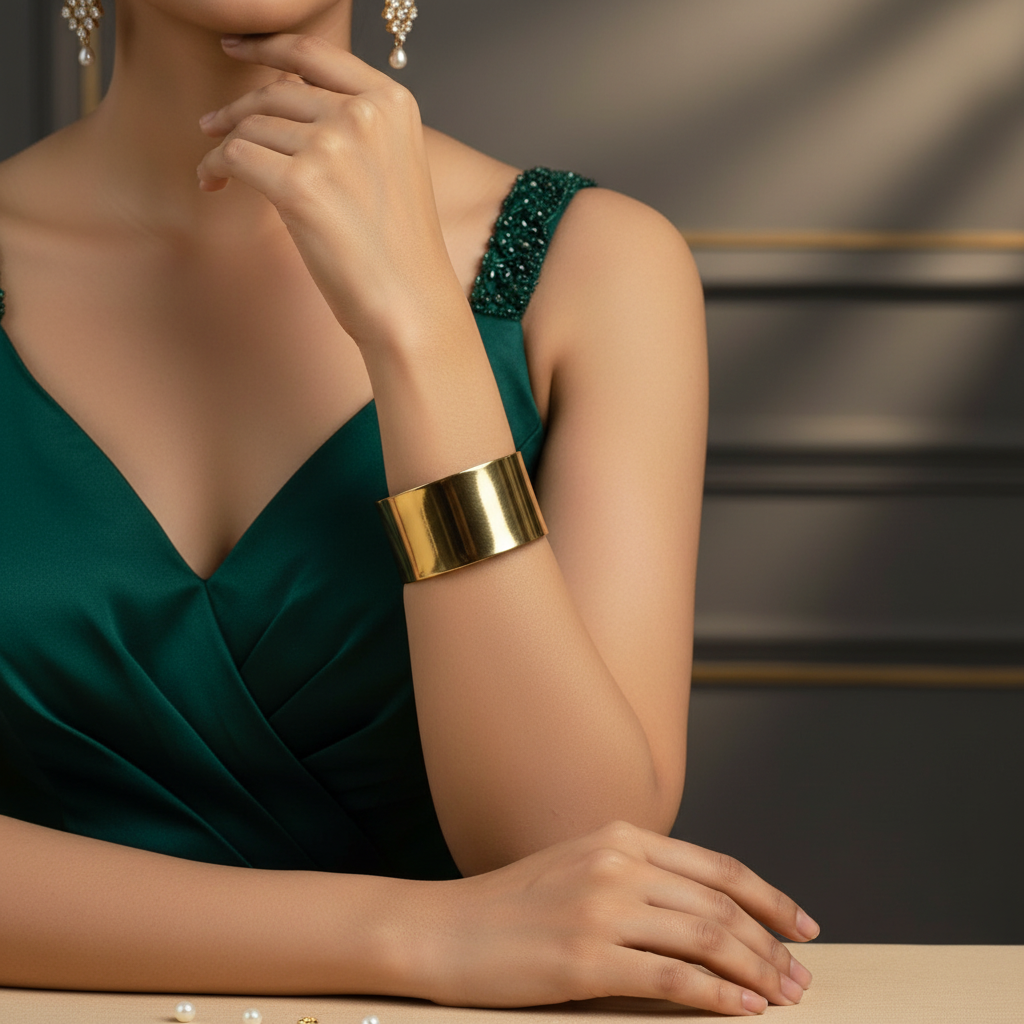 Golden Aura Cuff Bracelet