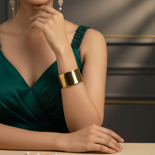 Golden Aura Cuff Bracelet