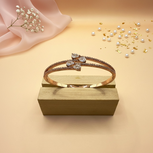 Petal Spark Bracelet (Rose Gold Finish)