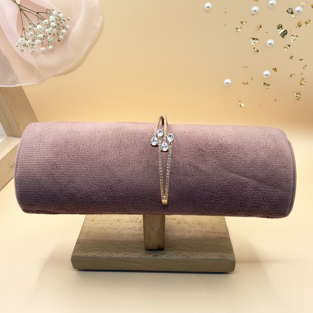 Petal Spark Bracelet (Rose Gold Finish)