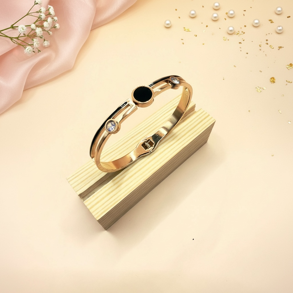 Midnight Halo Cuff (Rose Gold Tone)
