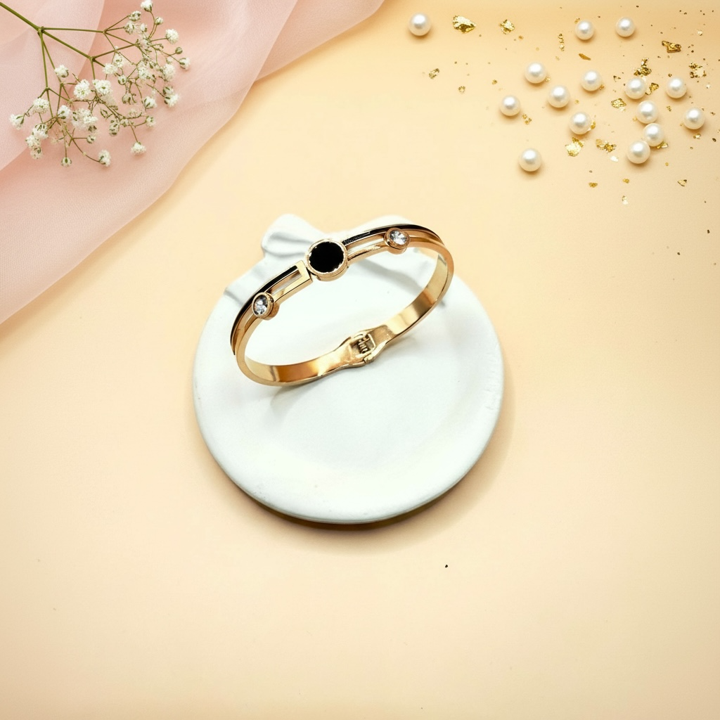Midnight Halo Cuff (Rose Gold Tone)
