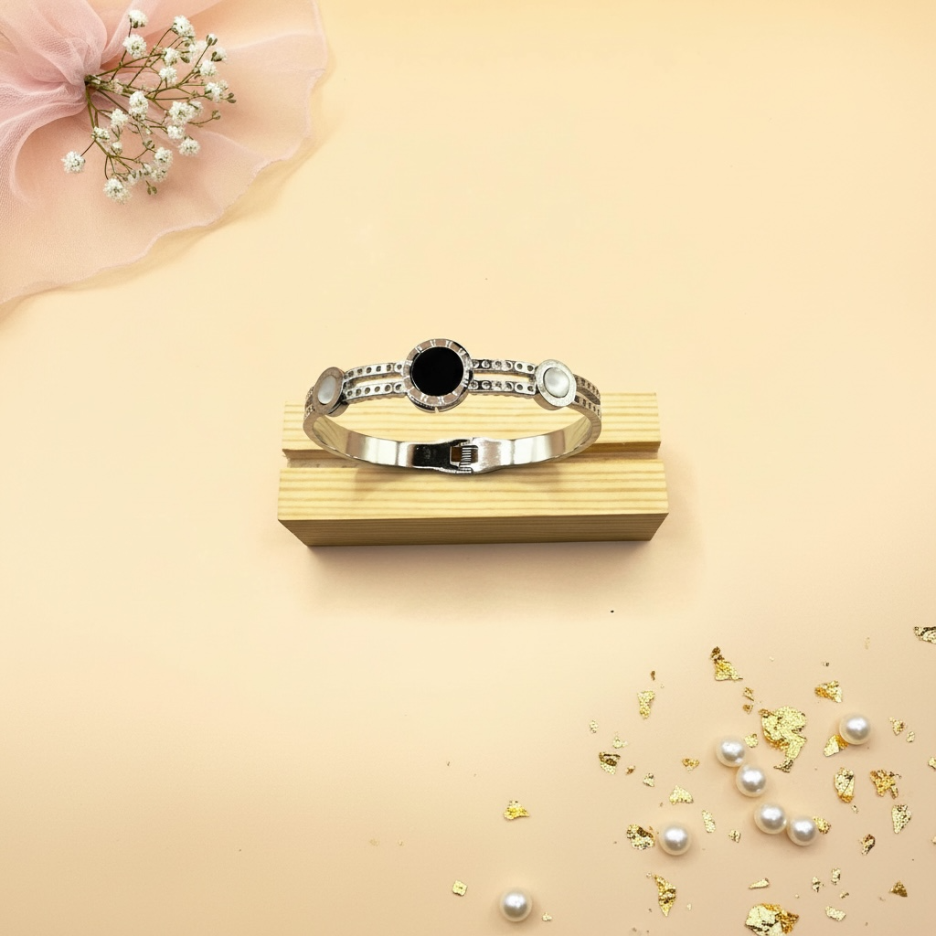 Eclipse Time Cuff (Silver Finish)