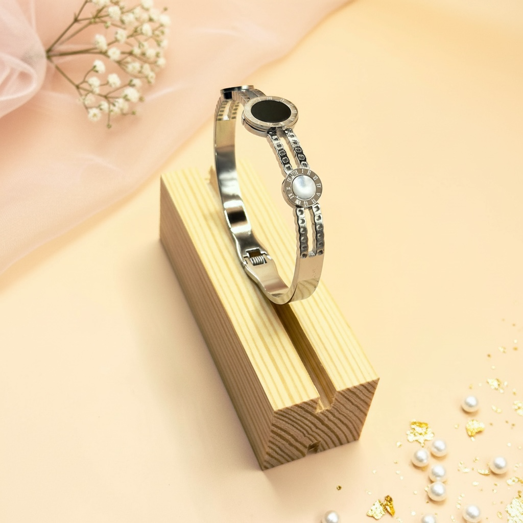 Eclipse Time Cuff (Silver Finish)