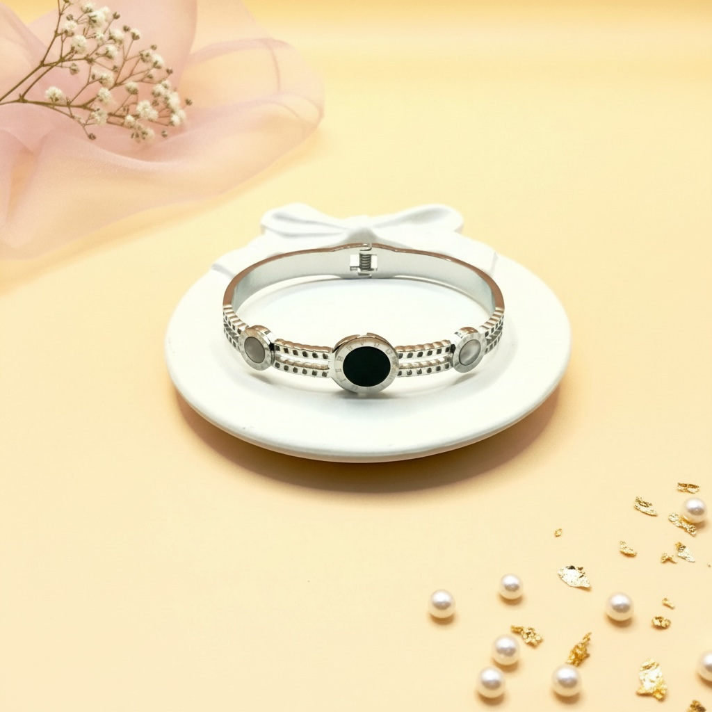 Eclipse Time Cuff (Silver Finish)
