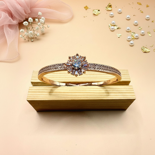 Radiant Bloom Cuff (Rose Gold Finish)