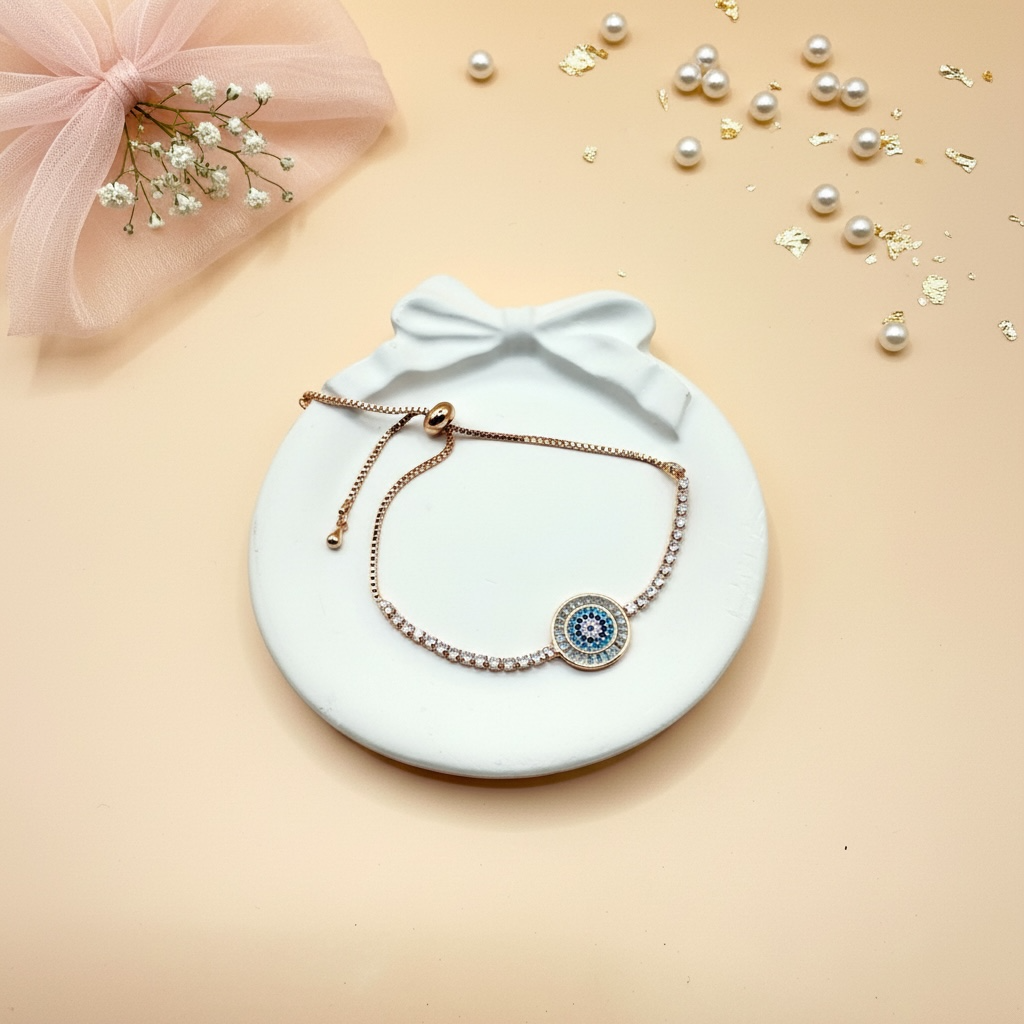 Blush Eye Bracelet (Rose Gold Finish)