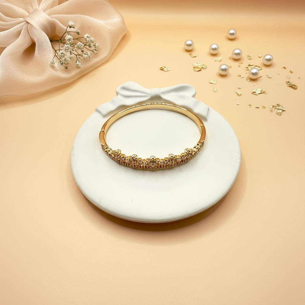 Crown Spark Bracelet (Gold Finish)