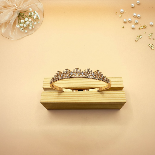 Crown Spark Bracelet (Gold Finish)