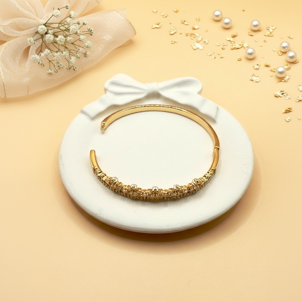 Crown Spark Bracelet (Gold Finish)