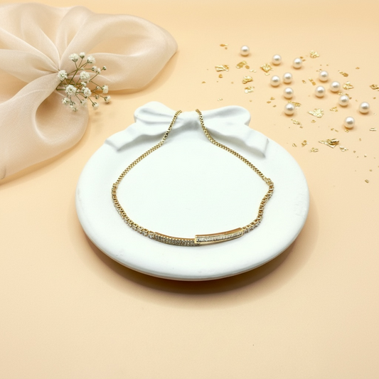 Linear Spark Bracelet (Gold Finish)