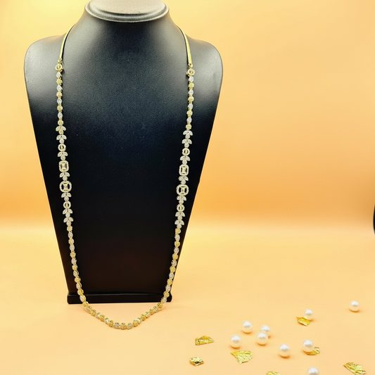 Regal Sparkle Necklace (American Diamond)