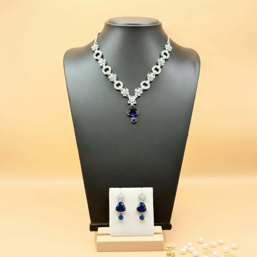 Midnight Sapphire Set (American Diamonds)