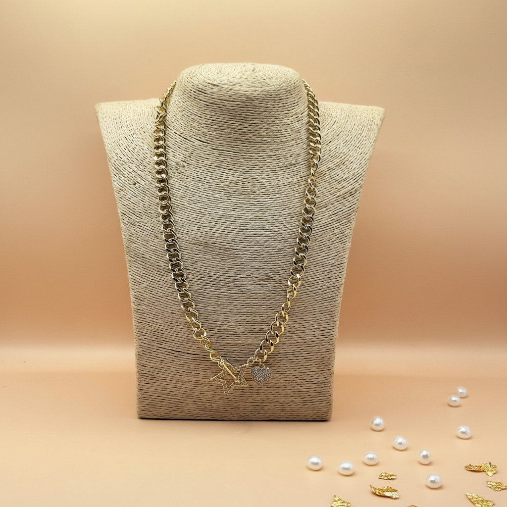 Star Love Chain (Gold Tone)