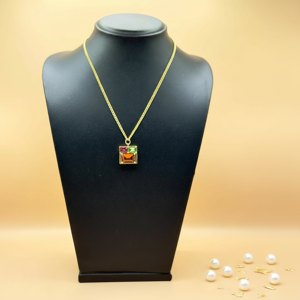 Jewel Box Pendant Necklace (Swarovski Crystals)