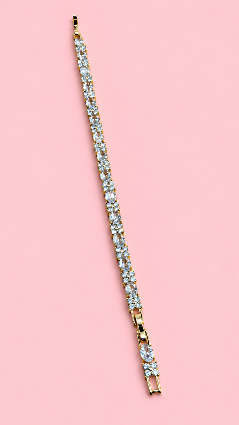 Tennis Bracelet - Gold Finish - New Arrival