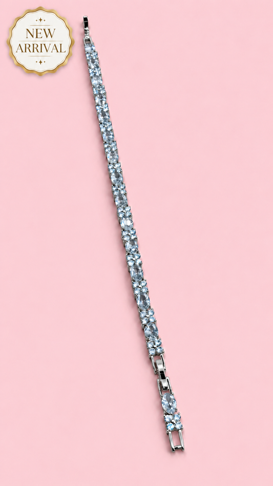Tennis Bracelet - Silver Finish-New Arrival