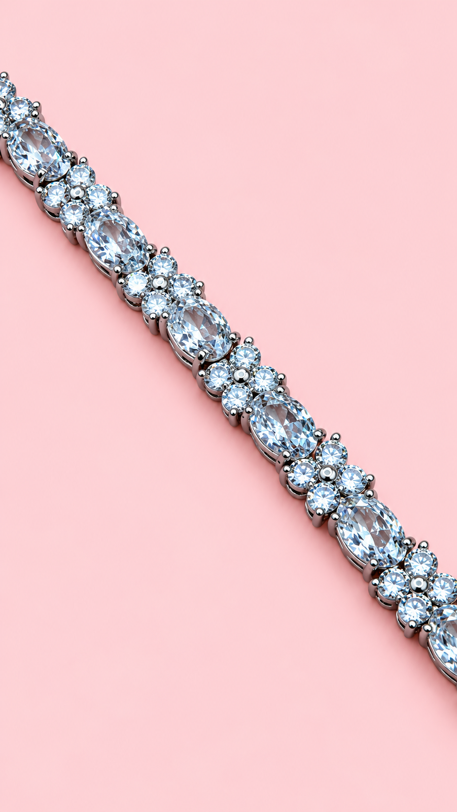 Tennis Bracelet - Silver Finish-New Arrival