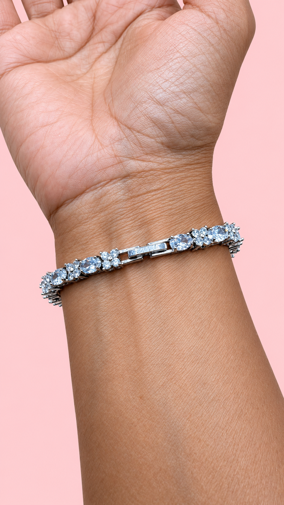 Tennis Bracelet - Silver Finish-New Arrival